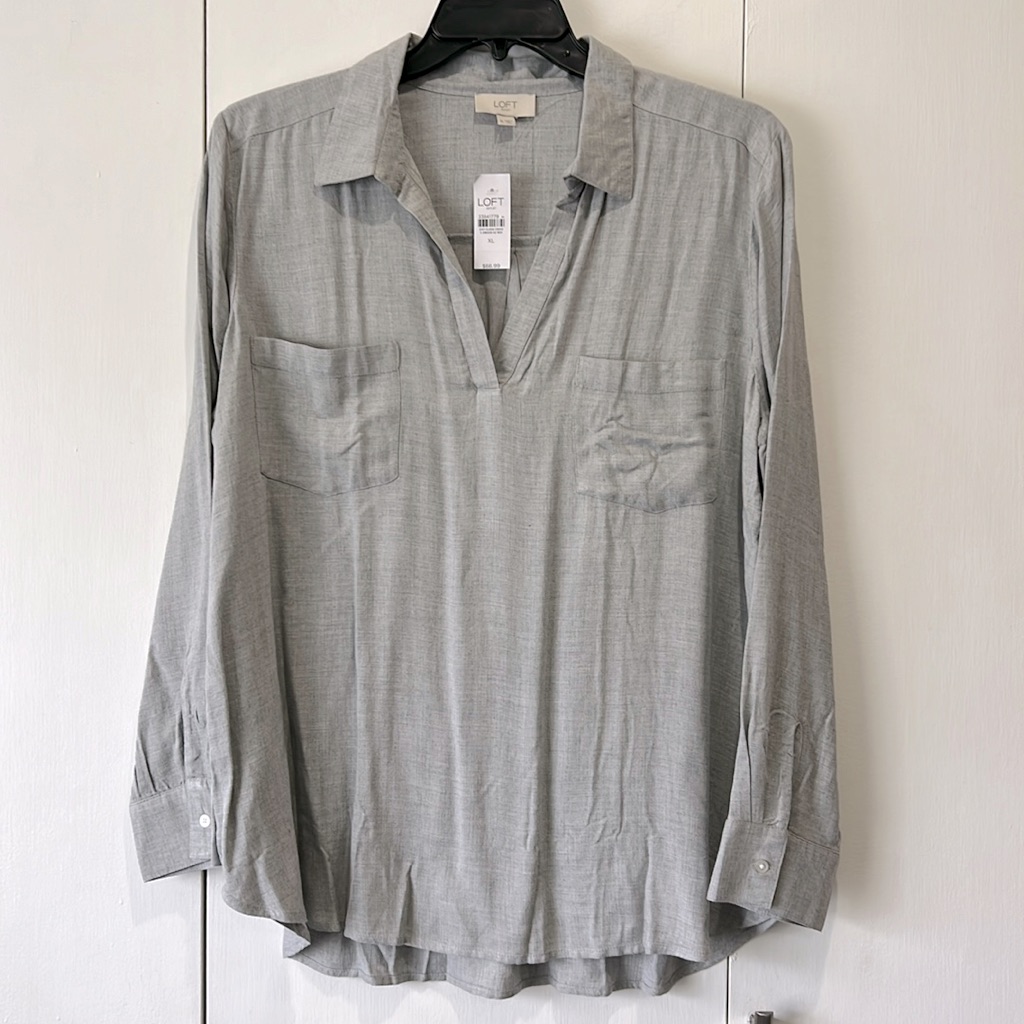 Loft Outlet Long Sleeve Pullover Top Sz Xl -Nwt
